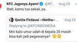 Kocaknya Cuitan Admin Twitter KFC yang Sering Bercanda dengan Netizen