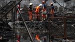 Pabrik Sepatu di Penjaringan Ludes Terbakar