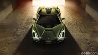 Dalam catatan Lamborghini, Sian mampu mencatatkan kecepatan maksimal lebih dari 350 km/jam. Kombinasi mesin V12 dan motor listrik membuat Sian bisa berlari 0-100 km/jam dalam kurun waktu kurang dari 2,8 detik. Istimewa/Lamborghini.