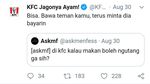 Kocaknya Cuitan Admin Twitter KFC yang Sering Bercanda dengan Netizen