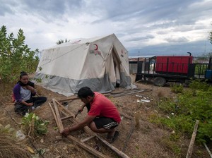 Jeritan Hati Korban Gempa Palu di Tenda Darurat, Waswas Dihantui Corona