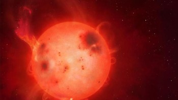 Kepler-438b. Planet yang ditemukan oleh wahana NASA Kepler ini dispekulasikan memiliki lapisan air di permukaan. Tetapi ada pula yang menyebut radiasi di planet ini membuatnya tak bisa dihuni. Planet ini dianggap 88 persen mirip Bumi. (Foto: Dok. NASA via Brightside.com)