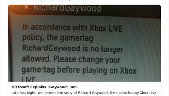 Akun Richard Gaywood dengan nama aslinya di Xbox Live tak boleh lagi dipakai. Itu gara-gara unsur Gay di nama belakangnya. (Foto: via Boredpanda.com)