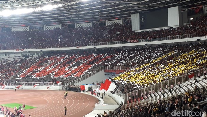 Suasana stadion di laga Indonesia vs Malaysia. Foto: Randy Prasatya/detikSport Suasana stadion di laga Indonesia vs Malaysia. Foto: Randy Prasatya/detikSport