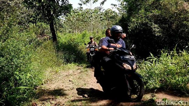 Jalan menuju Kampung Darungan di Banyuwangi