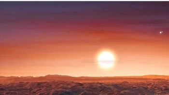 Proxima Centauri b. Planet ini mengorbit Proxima Centauri, yang mana merupakan bintang tetangga terdekat Matahari-nya Bumi. Punya dua wilayah kontras, yang terus-menerus gelap dan juga senantiasa terang. 87 persen mirip dengan Bumi. (Foto: Dok. NASA via Brightside.com)