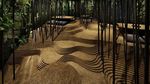 Pemandangan Keren di Restoran yang Memiliki Hutan dan Gua di Dalamnya