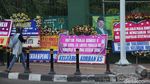Karangan Bunga Desak Pengesahan RUU PKS Mejeng di DPR