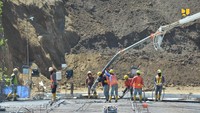 Terdapat pembangunan dua buah jembatan yakni sepanjang 198 meter dan 287 meter. Progresnya sudah mencapai 23%. Pool/Kementerian PUPR.