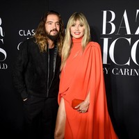 Heidi Klum dan Tom Kaulitz akhirnya tampil perdana sebagai sepasang suami istri di red carpet ketika menghadiri acara Harpers Bazaar Icon Party 2019 di The Plaza, New York City, AS, Jumat (6/9/2019). Sejoli ini menikah di Capri, Italia, pada awal Agustus lalu. (Foto: Getty Images)