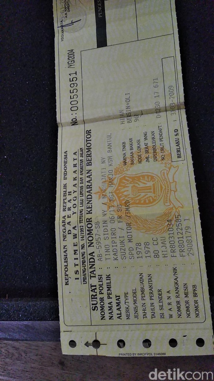 Motor Klasik Pak Tino Sidin Dilelang