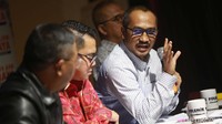 Mantan Ketua KPK periode 2011-2015, Abraham Samad menjadi nara sumber dalam diskusi tersebut.