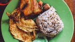 Raos Pisan! Sarapan Nasi Tutug Oncom Lauknya Ikan Asin