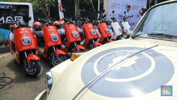Motor Listrik Selis  (CNBC Indonesia/Andrean Kristianto)
