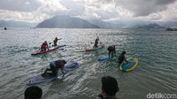 Mereka melakukan penjelajahn mulai dari Pondok Prigi menyusuri kawasan Teluk Prigi dan finish di Pantai Mutiara.