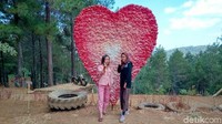 Pengunjung bisa menikmati keindahan bukit dengan berbagai spot foto yang apik dan fasilitas yang lengkap bahkan unik.  (Rinto Heksantoro/detikcom)