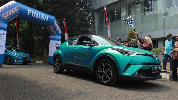 Ilustrasi mobil listrik Toyota
