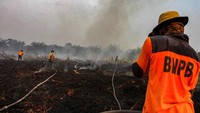 Pagi ini terpantau satelit Terra/Aqua ada 1.278 titik panas (hotspot). Sebaran titik panas ini dirilis BMKG Pekanbaru, Senin (9/9/2019). Antara Foto/Rony Muharrman.