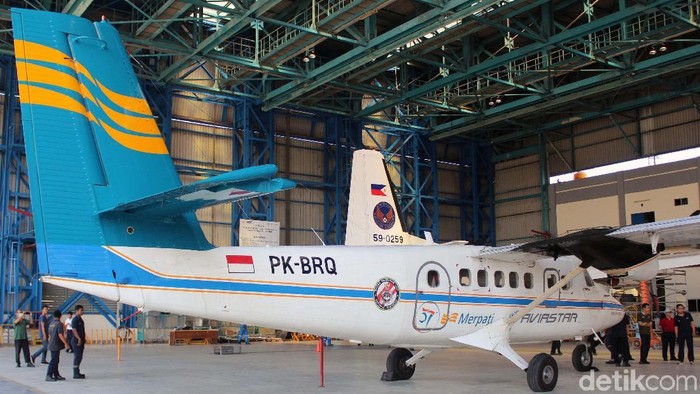Maskpai Merpati Nusantara Airlines tak lagi beroperasi, namun logonya tetap terbang alias menempel di maskapai Aviastar. Ini Penampakannya.