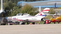 Kalau ini adalah RA-0488G MiG, pesawat tua zaman Uni Soviet yang juga ikut mejeng di Bandara Zhukovsky (CNN)