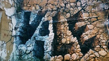 Ia lebih menyukai gratifi disebut sebagai seni jalanan. (Foto: Rodrigo Miguel)