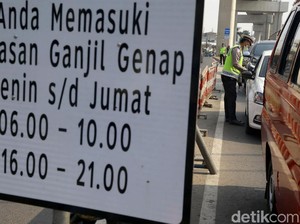 Polisi Tilang 4.894 Pelanggar Ganjil Genap Selama 2 Pekan Penindakan