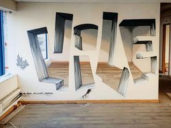 Keren! Kumpulan Bangunan Disulap bagaikan Lukisan Transparan