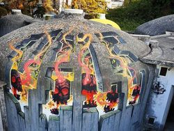 Keren! Kumpulan Bangunan Disulap bagaikan Lukisan Transparan