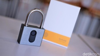 Sugar mengklaim sensor sidik jari dapat memindai kurang dari satu detik. Foto: Adi Fida Rahman/detikINET