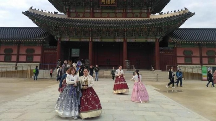 Gyeongbokgung Palace di Korea Selatan.