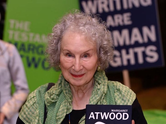 LONDON, ENGLAND - SEPTEMBER 09: Margaret Attwood at the Launch of her new book Testaments in Waterstones Piccadilly on September 09, 2019 in London, England. (Photo by Eamonn M. McCormack/Getty Images)