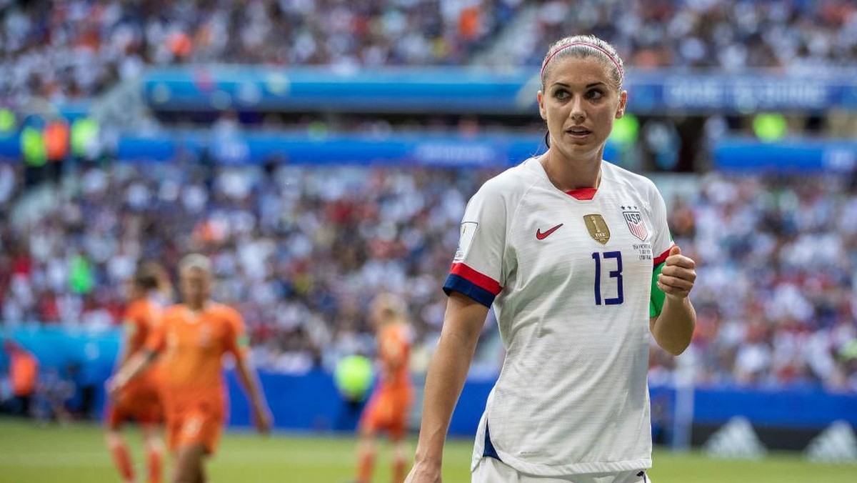 Striker timnas putri Amerika Serikat Alex Morgan. (Foto: Maja Hitij/Getty Images)