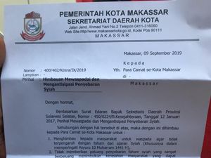 Hari Asyura, Pemkot Makassar Rilis Edaran Antisipasi Penyebaran Syiah