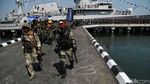 Defile Pasukan Meriahkan HUT TNI AL Ke-74