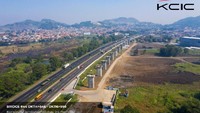 Panjang trase proyek ini mencapai 142,3 km. Istimewa/KCIC.