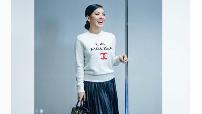 7 Gaya Syahrini yang Dikabarkan Hamil, Jadi Sering Pakai Sneakers