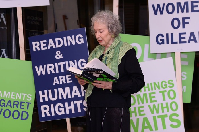 LONDON, ENGLAND - SEPTEMBER 09: Margaret Attwood at the Launch of her new book Testaments in Waterstones Piccadilly on September 09, 2019 in London, England. (Photo by Eamonn M. McCormack/Getty Images)