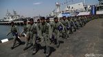 Defile Pasukan Meriahkan HUT TNI AL Ke-74