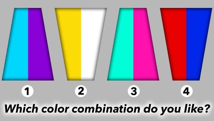 Pilih 1 dari 4  Kombinasi  Warna  Ini untuk Ungkap 