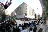 Suasana fashion show Coach koleksi Spring 2020 saat New York Fashion Week, Selasa (10/9/2019).