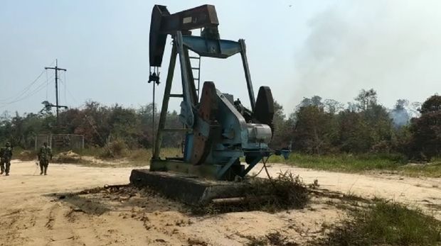 Sumur minyak ditemukan tak jauh dari sumber api karhutla di Riau