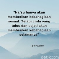 Nafsu hanya akan memberikan kebahagiaan sesaat. Tetapi cinta yang tulus dan sejati akan memberikan kebahagiaan selamanya. Foto: dok. detikcom