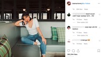 Tak jarang di antara komen tersebut memuji keseksian dari Marion Jola. Dok. Instagram/lalamarionmj