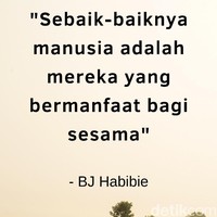 Sebaik-baiknya manusia adalah mereka yang bermanfaat bagi sesama. Foto: dok. detikcom