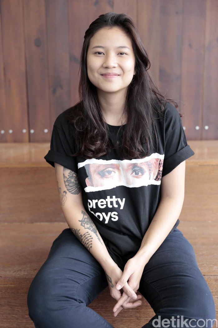 Danilla Danilla Riyadi saat berkunjung ke kantor detikcom.