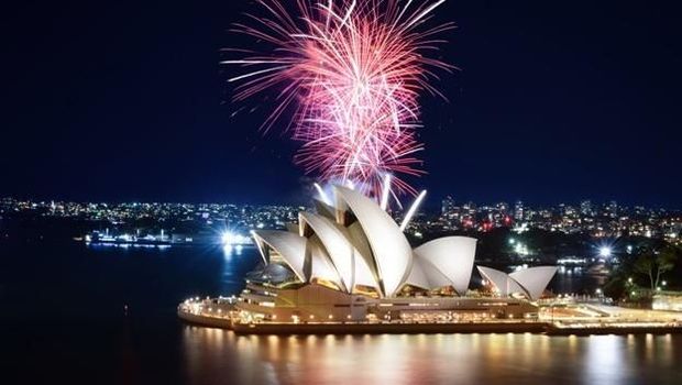 Acara pergantian tahun di Opera House