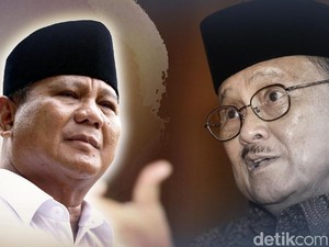 Viral Video Kedekatan Prabowo Subianto dan BJ Habibie
