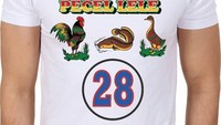 Kaos dan kemeja unik ini bisa jadi koleksi outfit yang kece. Untuk harganya cukup beragam mulai dari Rp 100 ribuan. Mau coba mengenakannya sambil makan pecel lele? Foto: istimewa