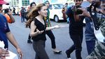 Ekspresi Ayu Ting Ting saat Berjuang Melawan Angin