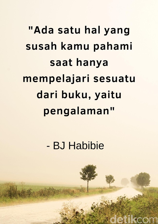 Ada satu hal yang susah kamu pahami saat hanya mempelajari sesuatu dari buku, yaitu pengalaman. Foto: dok. detikcom